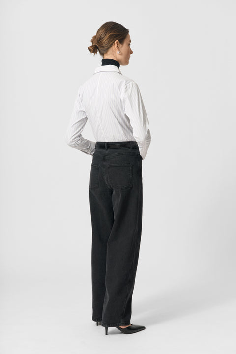 Rosy Skjorte (Dusty Blue Stripe)