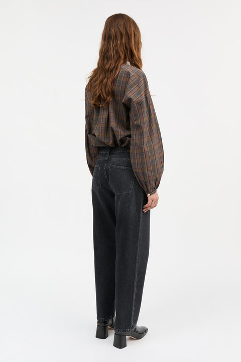 Cilla Skjorte (Green/Red Check)