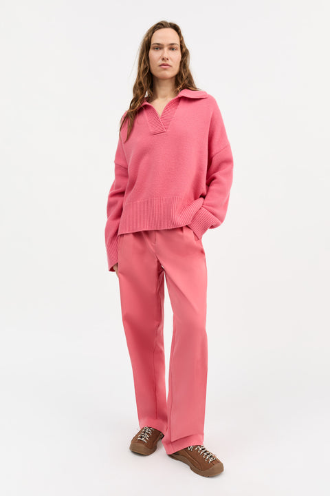 Dean V-Neck Strik (Hot Pink)