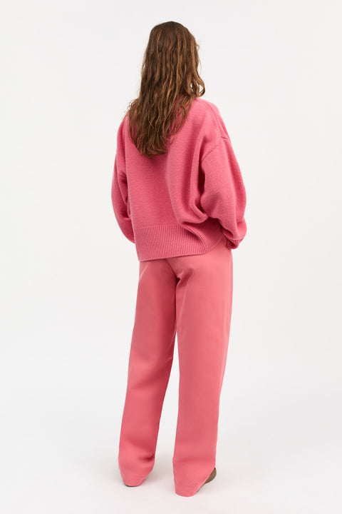 Dean V-Neck Strik (Hot Pink)