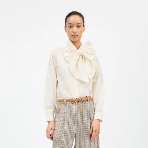 Lady Bow Skjorte (Ivory)