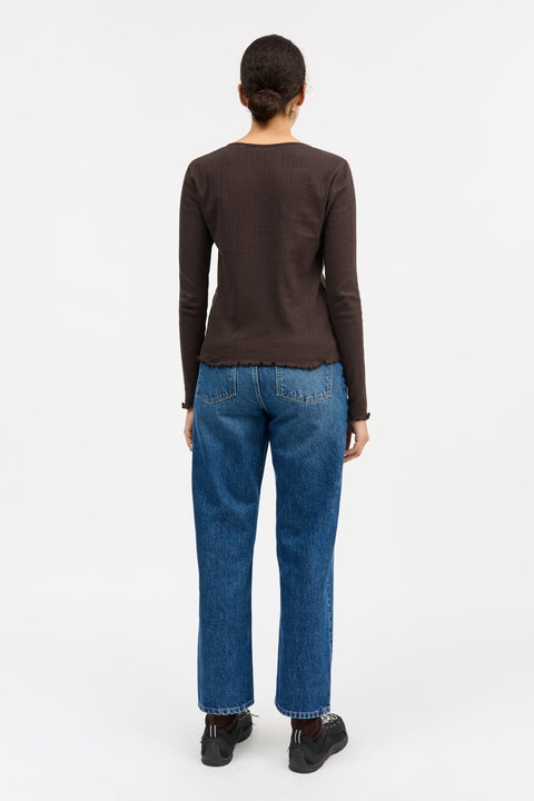Edie Cardigan (Dark Brown)