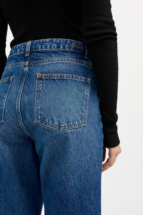 Allison Cropped Jeans (Vintage Washed Blue)
