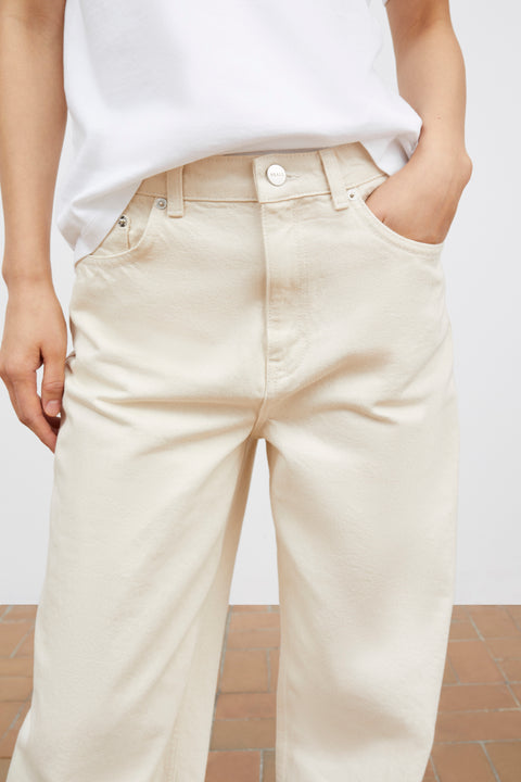 Willow Wide Jeans (Ecru)