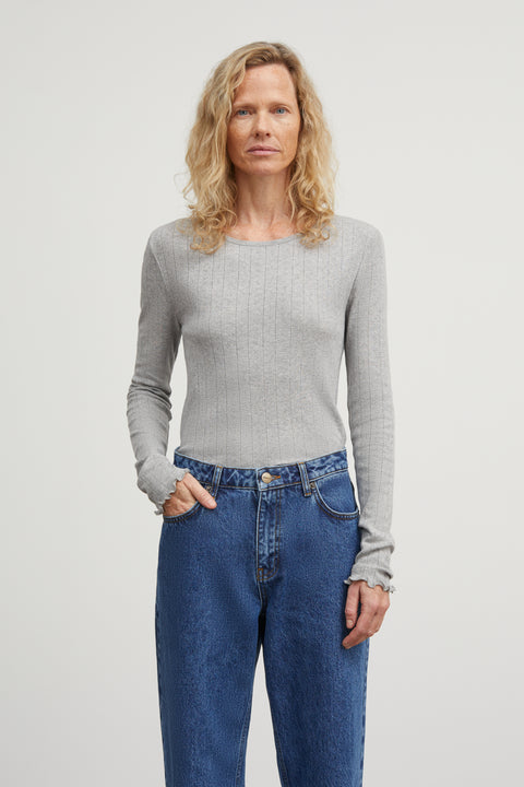 Edie Bluse (Grey Melange)