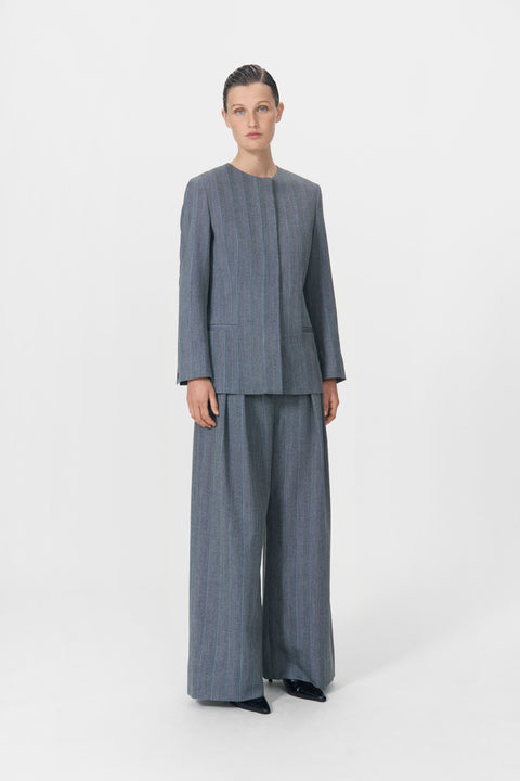 Arya Blazer (Charcoal Weave)