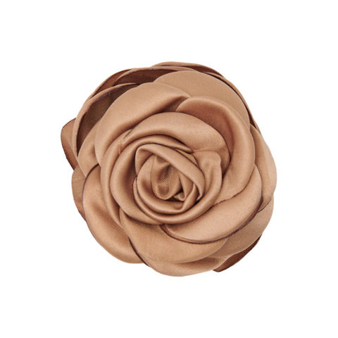 Pico - Small Satin Rose Hårklemme (Latte)