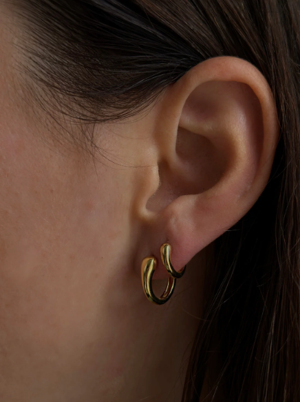 Iris Petite Hoops (Guld)