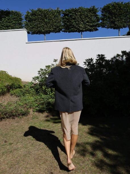 Women's Oversized Blazer (Heather Grey)