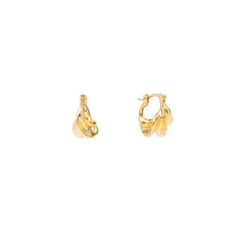 Afrika Petite Hoops (Guld)