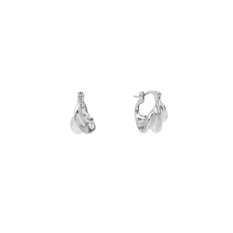 Afrika Petite Hoops (Sølv)