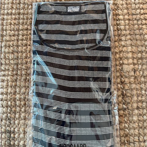 101 BW Stripe Black/Ecru (Alm Længde)
