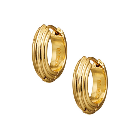 Golden Deco Petit Hoops (Guld)
