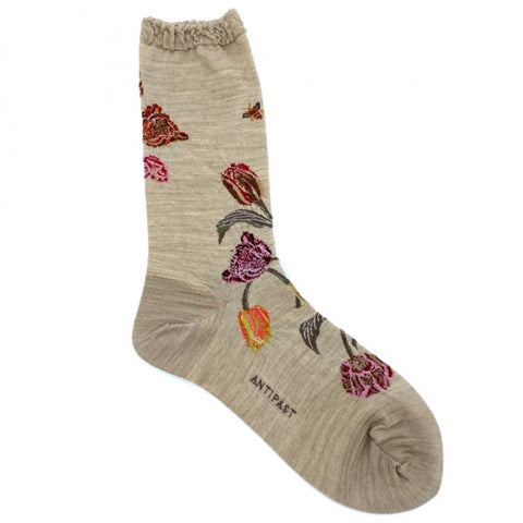Bouquet Tulip Strømper (Beige)