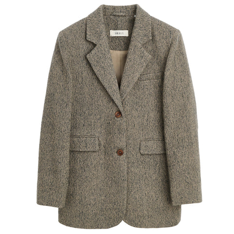 Joan Blazer (Brown/Grey Herringbone)