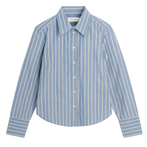 Fauna Skjorte (Blue/Black/White Stripe)