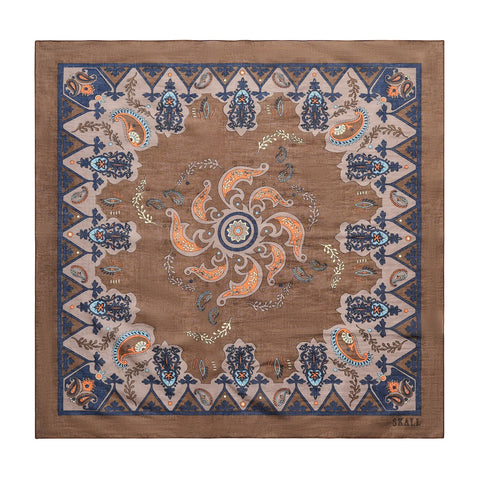 Pippa Tørklæde (Brown Paisley Print)