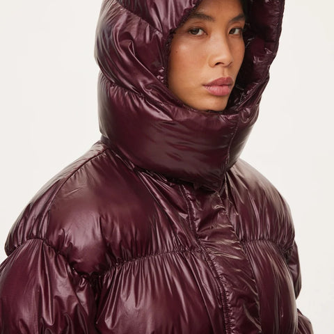 Active Hood Jakke (Dark Burgundy)