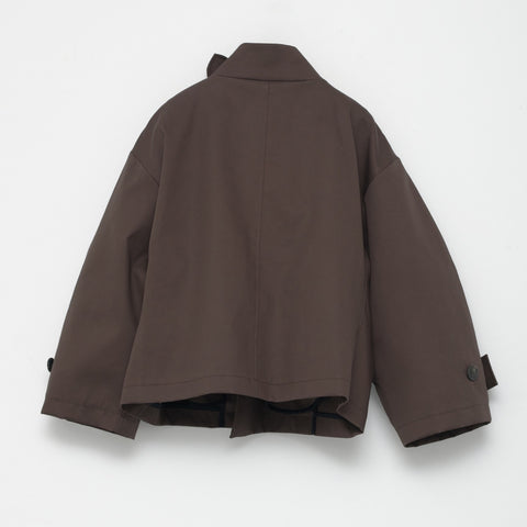 Water Resistant Trench Jacket (Dark Brown)