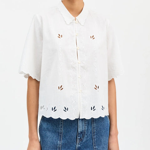 Fleurie Skjorte (Optic White)
