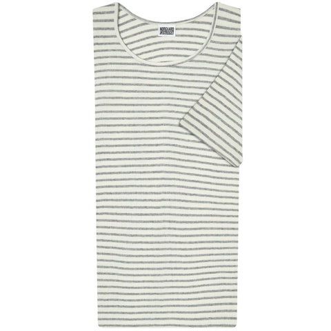 101 Short Sleeve NPS Stripe (Ecru/Light Grey)