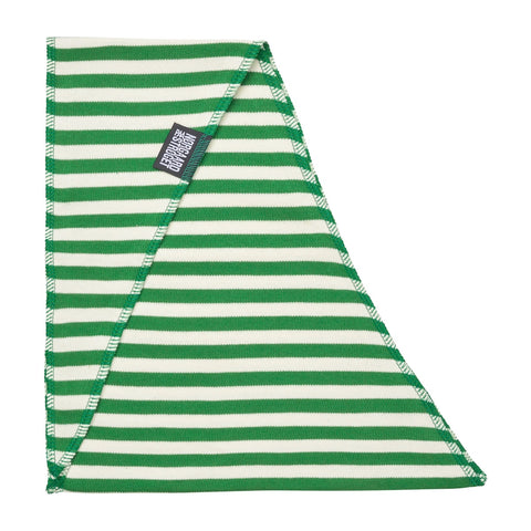 NPS Scarf Triangle (Green/Ecru)