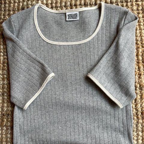 101 Short Sleeve Kontrast (Grey/Ecru)