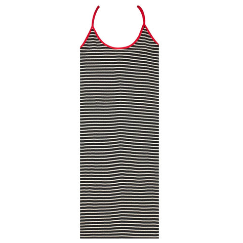 NPS Strop Kjole Mini (Sort/Ecru/Rød)