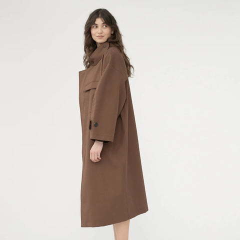 Water Resistant Trench Coat (Dusty Brown)