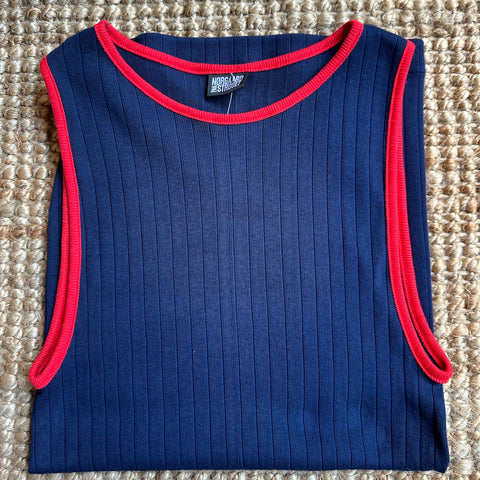 NPS Tank Top Kontrast (Marine/Red)