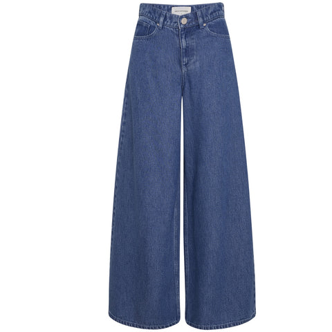 Ago Rue Wide Jeans (Mid Blue Wash)