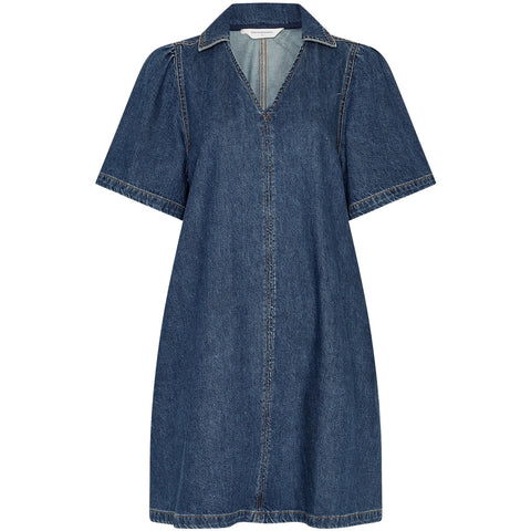 Manna Alena Kjole (Mid Blue Wash)