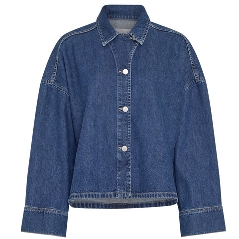 Loa Lis Denim Skjorte (Mid Blue Wash)