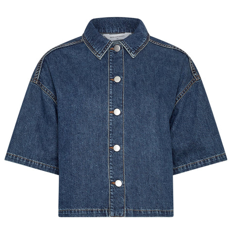 Manna Alena Skjorte (Mid Blue Wash)