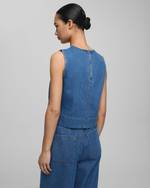 Jolene Elena Top (Mid Blue Wash)