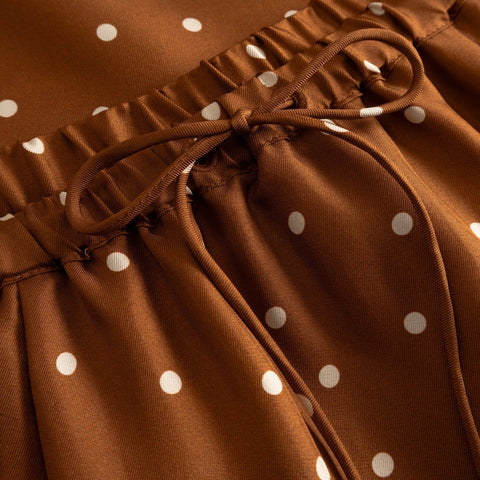 Sallie Nederdel (Dot Print Caramel)