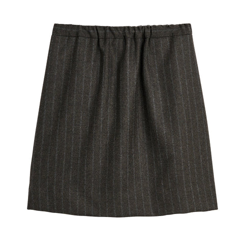Marcella Nederdel (Brown/Black Pinstripe)