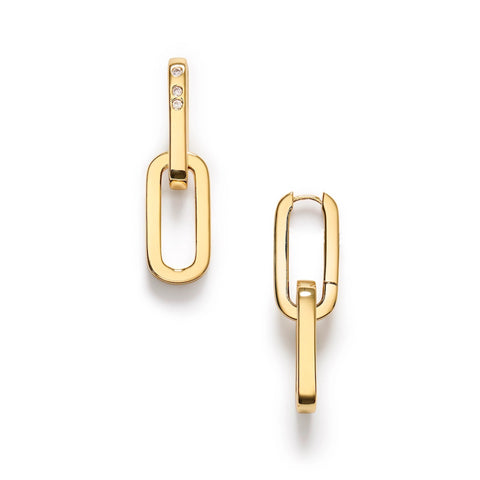 Golden Link Øreringe (Guld)