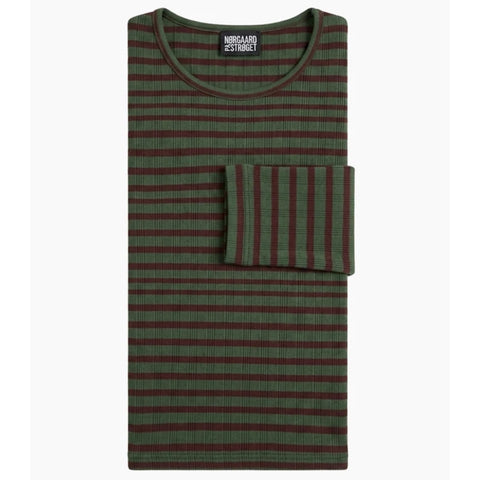 101 NPS Stripes Olive/Brown (Alm Længde)