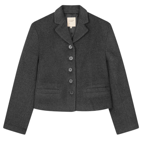 Women's Short Blazer (Heather Grey)