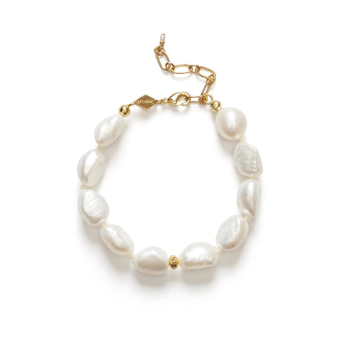Big Stellar Pearly Armbånd (Guld)