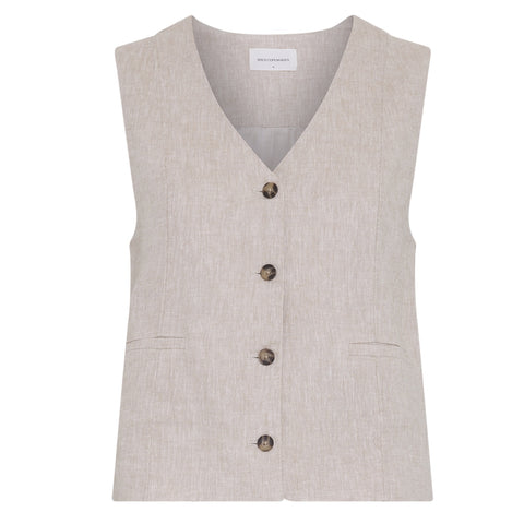 Viana Ginia Vest (Sand Melange)