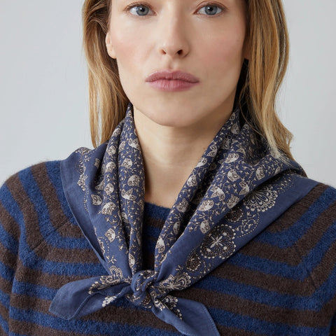 Cotton Foulard no.675 (Slate Grey)
