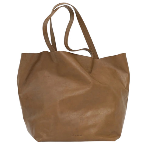 Full Grain Leather Tote Bag (Brown)