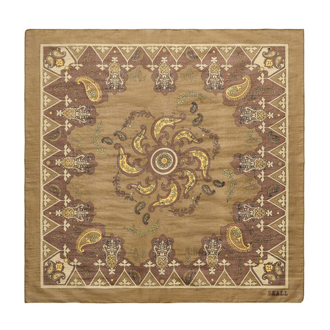 Pippa Tørklæder (Khaki Paisley Print)