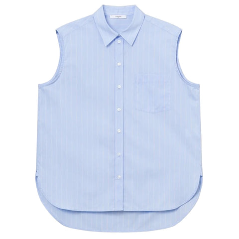 Brooklyn Top (Blue Pinstripe)