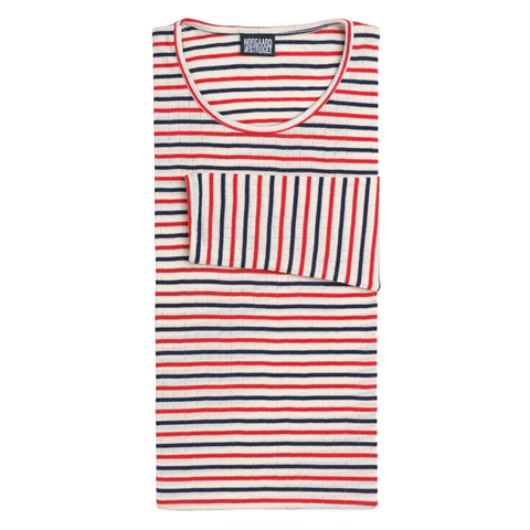 101 Tricolore Ecru/Red/Marine (Alm Længde)