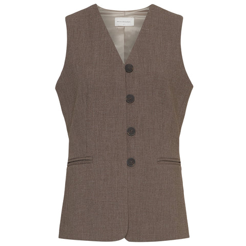 Rosina Michelle Vest (Slate Black Melange)