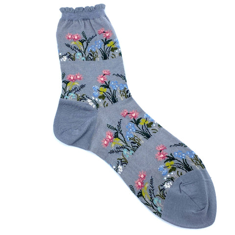 Wild Flower Strømper (Grey)