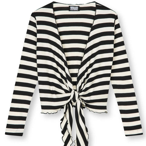 NPS Wrap Top Stripe (Black/Ecru)
